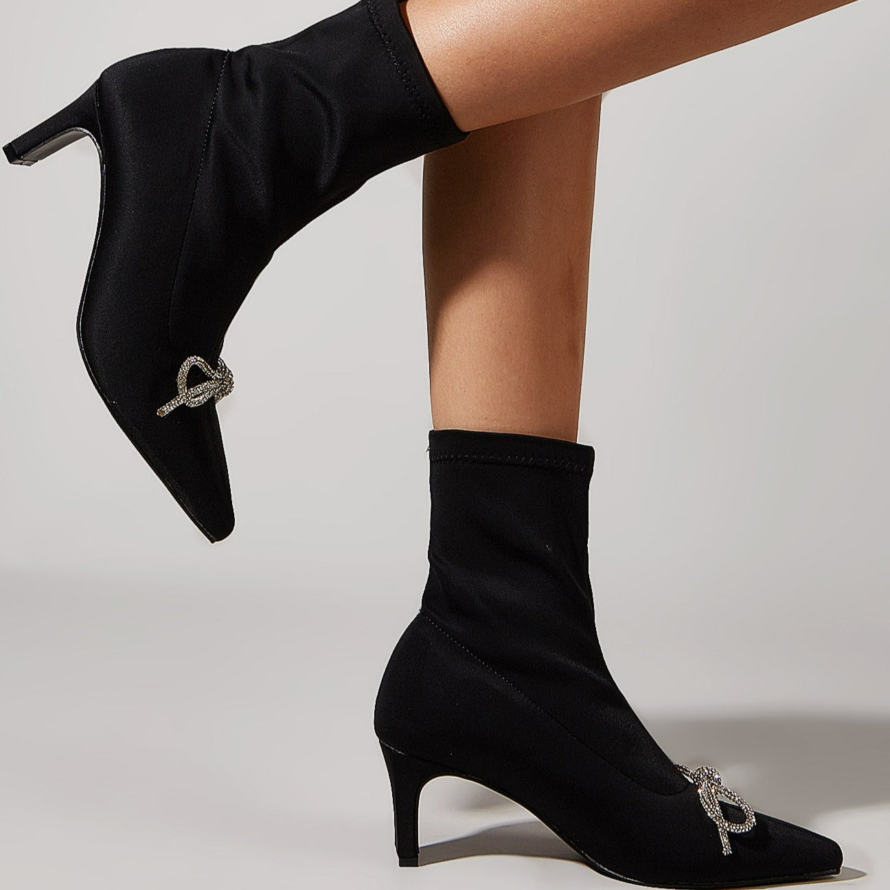 NewPointed Toe High Heel Short Stretch Boots Newgew