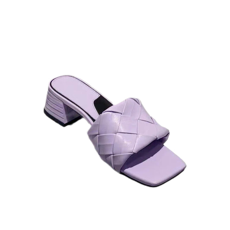 Chunky Heel Open Toe Sandals Newgew