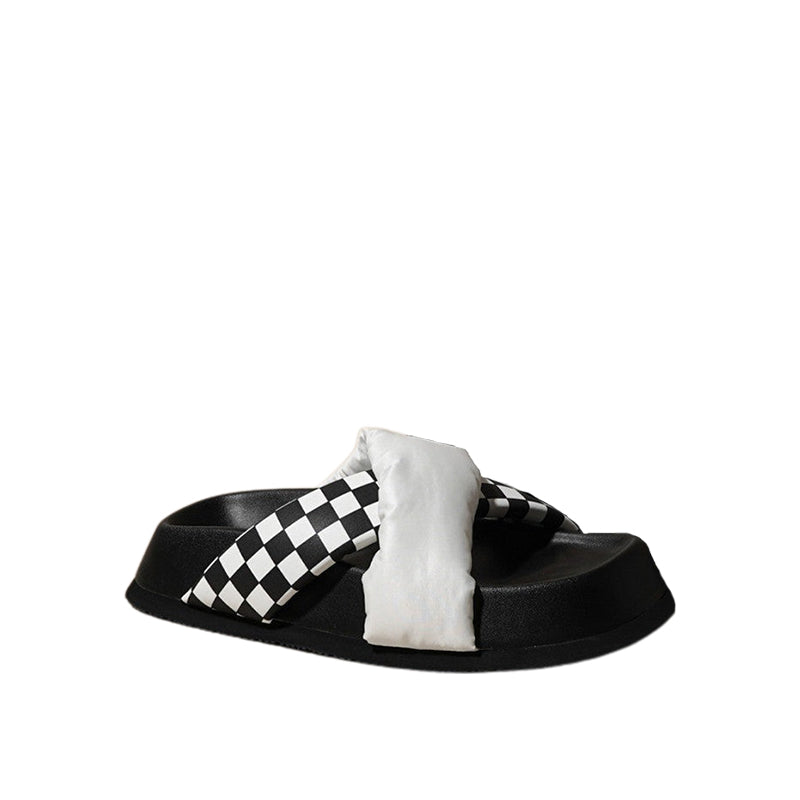 Casual Wear checkerboard sandals Newgew