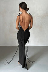 Veronica Backless Maxi Dress Newgew