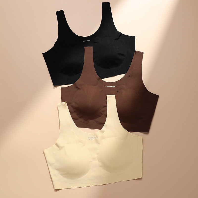 Cut Out Back No Show Wireless Yoga Bra NewGew