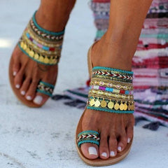 Blue Summer Denim Sandals Newgew