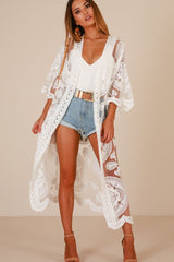 White Beach Cover Up Dress Newgew