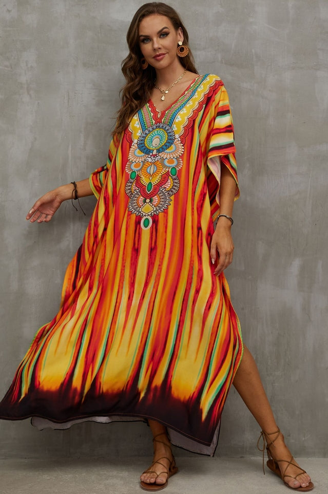 Tie Dye Cover Up Dress (19 Colors) Newgew