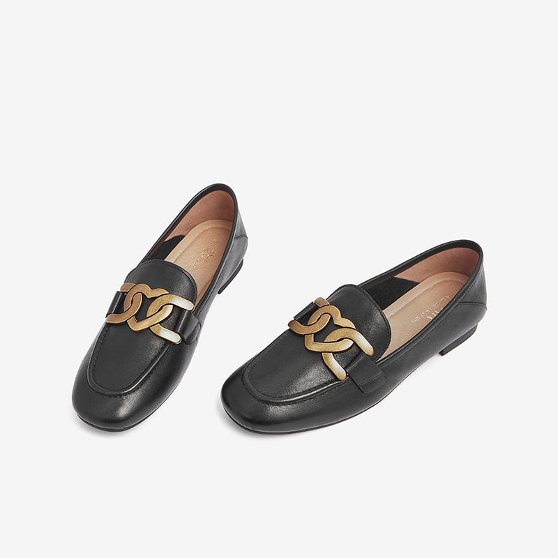 Stylish Low-Heeled Comfort Loafers Newgew