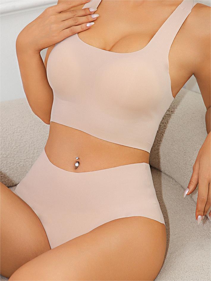 Seamless Racerback Wireless Tank Bra and Panty Set NewGew