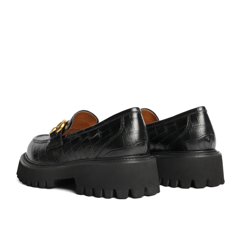 Retro Temperament Platform Loafers Newgew