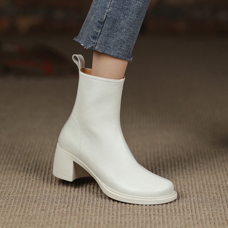 Faith Round Toe Low Heeled Ankle Boots NEW GEW