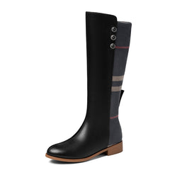 Jairo Genuine Leather Knee High Riding Boots newgew