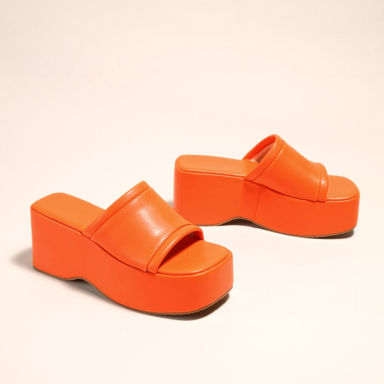 Solid Color Wedges Slippers Newgew