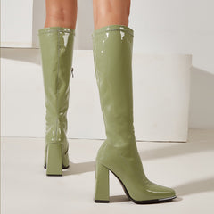 Chunky Heeled Boots Newgew