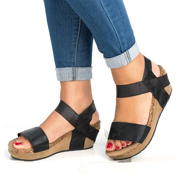 Low Heel Wedge Sandals Pairmore