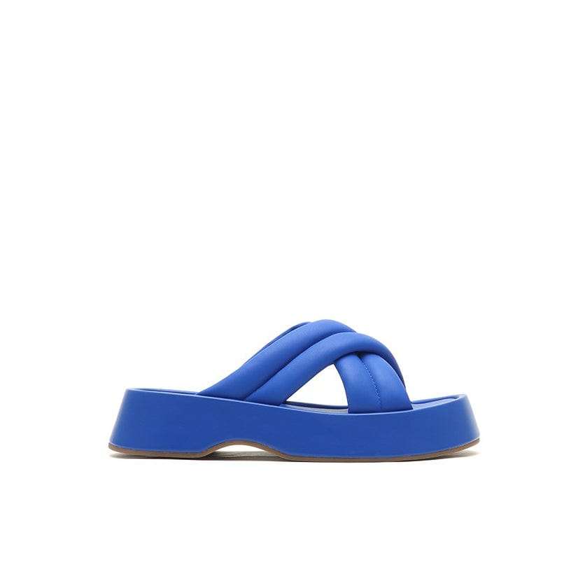 Joy&Peace Cross Strap Wedge Sandals Newgew