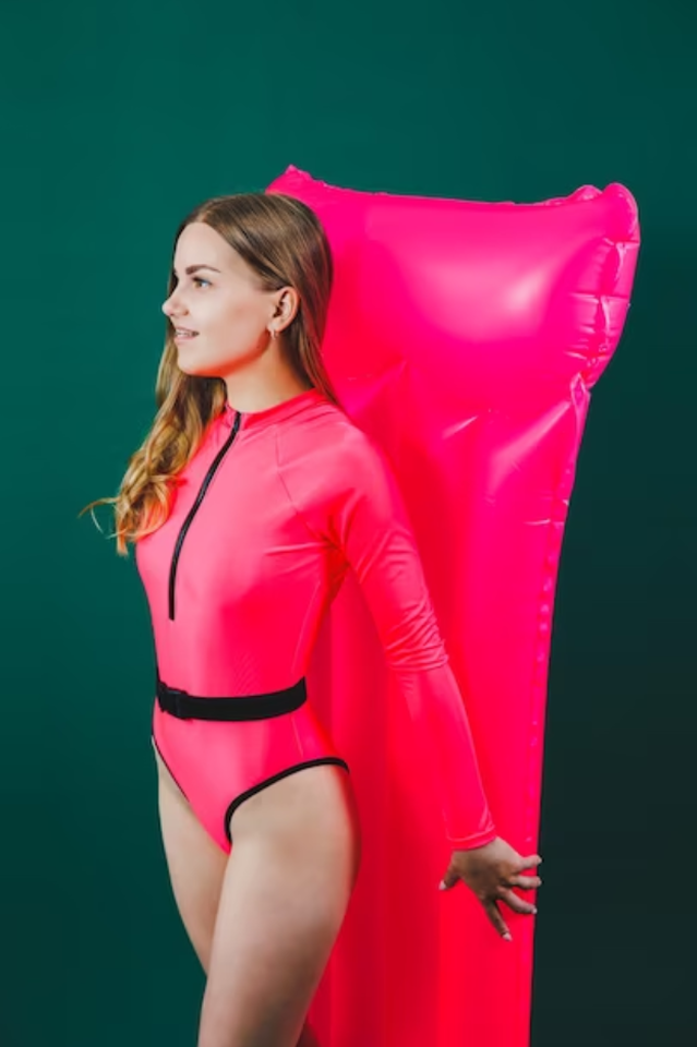 Surf-Up Neon Belted Swimsuit Newgew