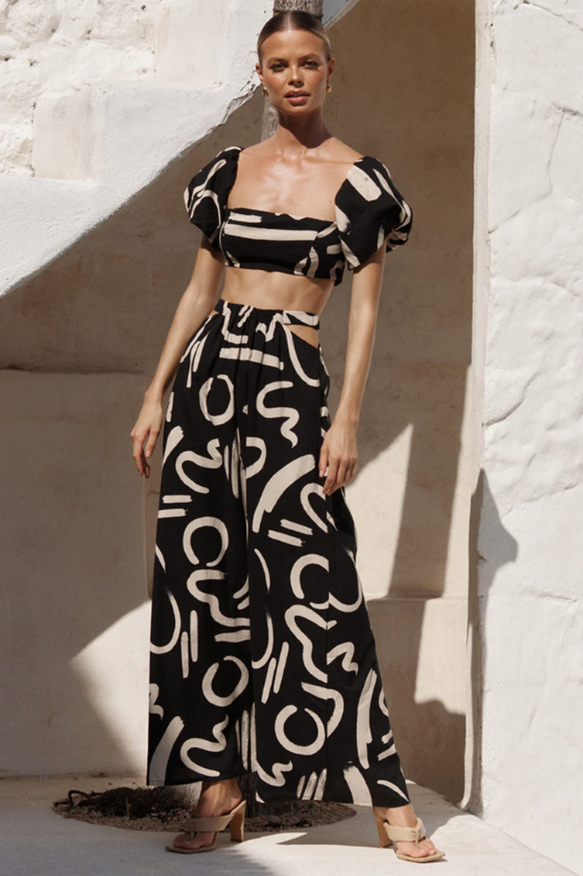 Utopia Crop Tops & Skirt Set Newgew