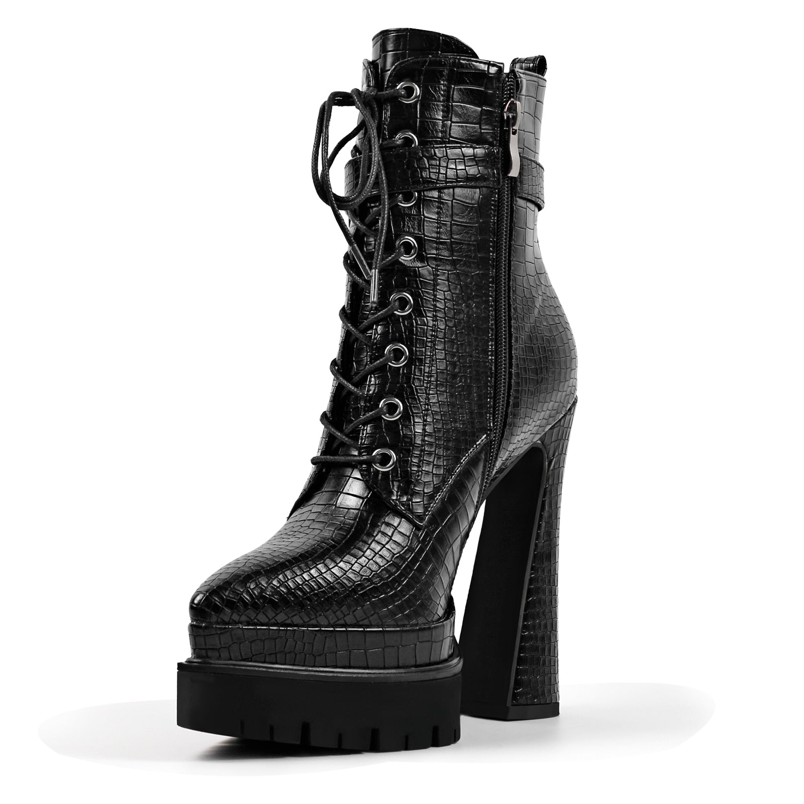 Double Platform Ankle Boots Newgew