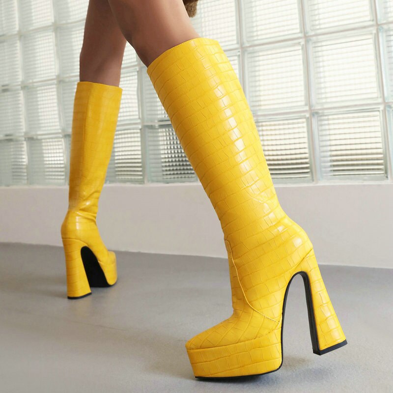 Women Knee High Boots Newgew