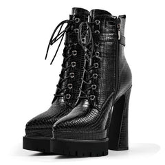 Double Platform Ankle Boots Newgew