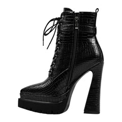 Double Platform Ankle Boots Newgew