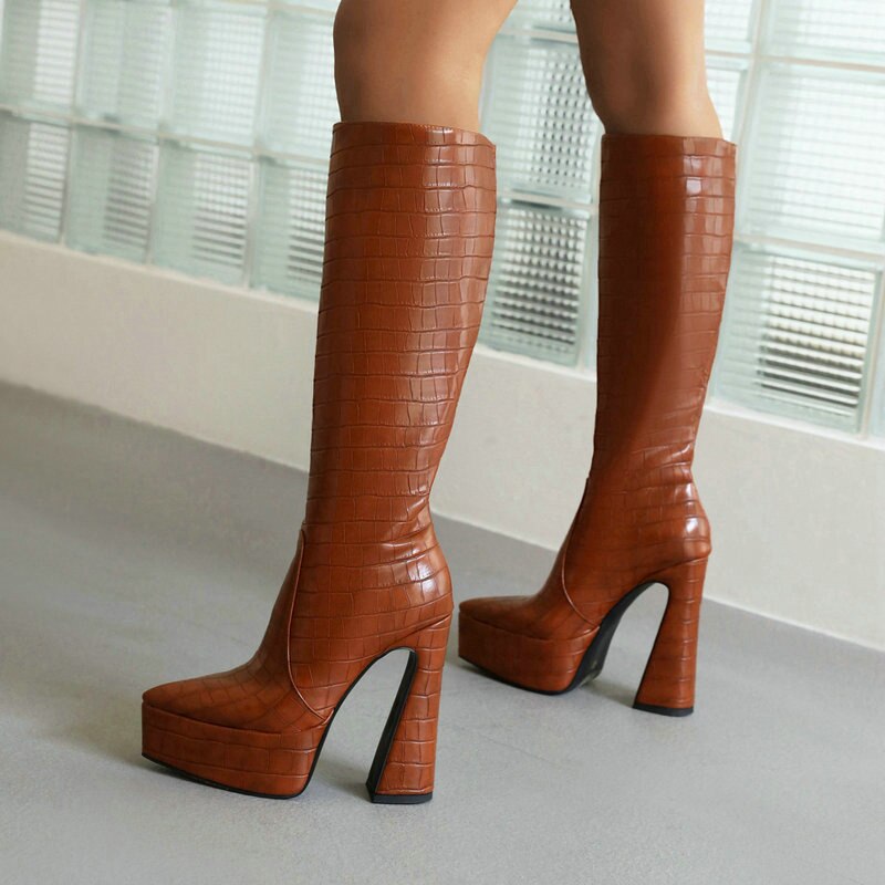Women Knee High Boots Newgew