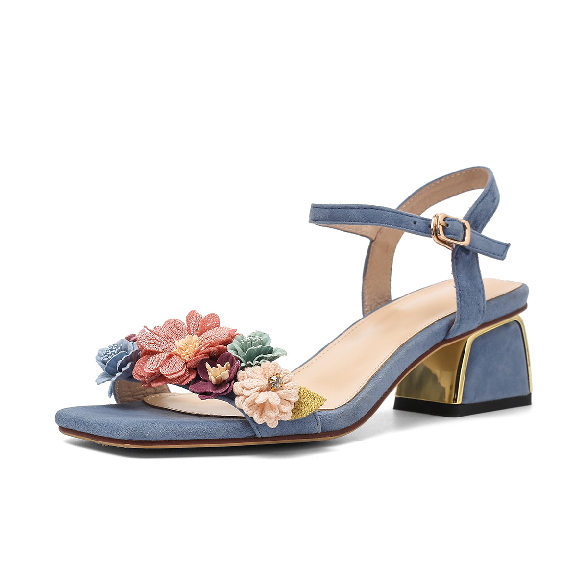 Betty Floral Ankle Strap Sandals Newgew