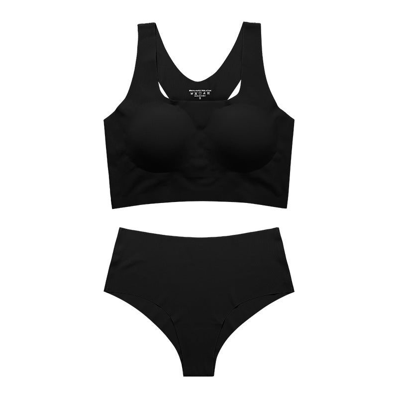 Seamless Racerback Wireless Tank Bra and Panty Set NewGew