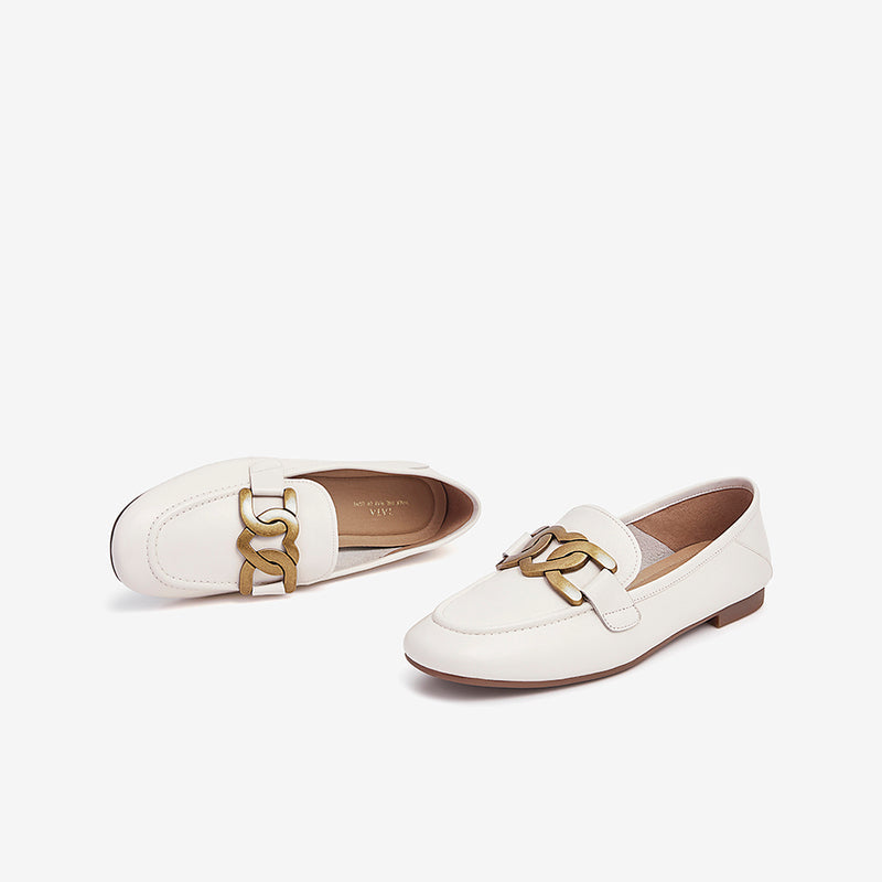 Stylish Low-Heeled Comfort Loafers Newgew