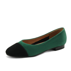 Fajr Cap Toe Emerald Green Flats NEW GEW