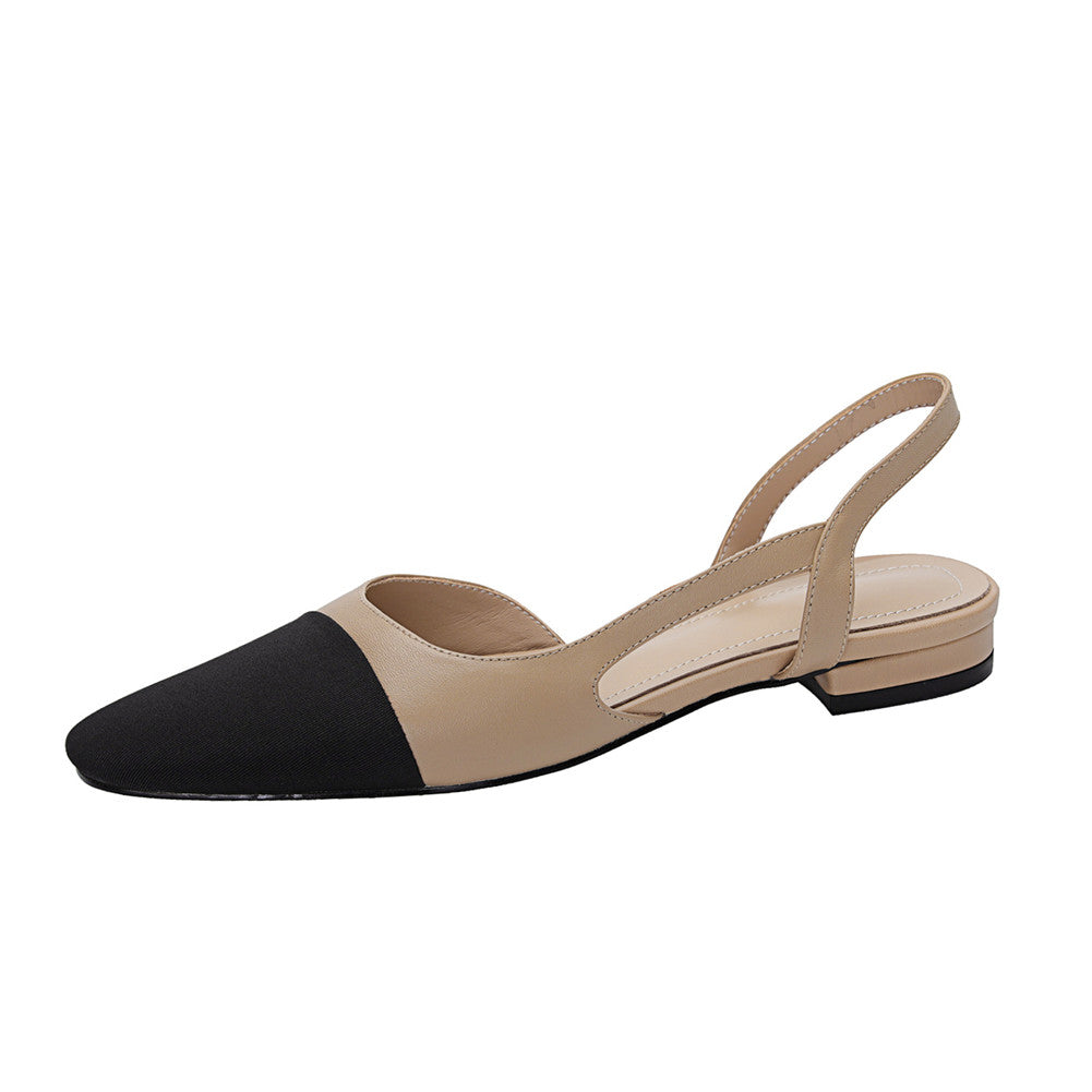 Peace Cap Toe Slingback Flats Newgew