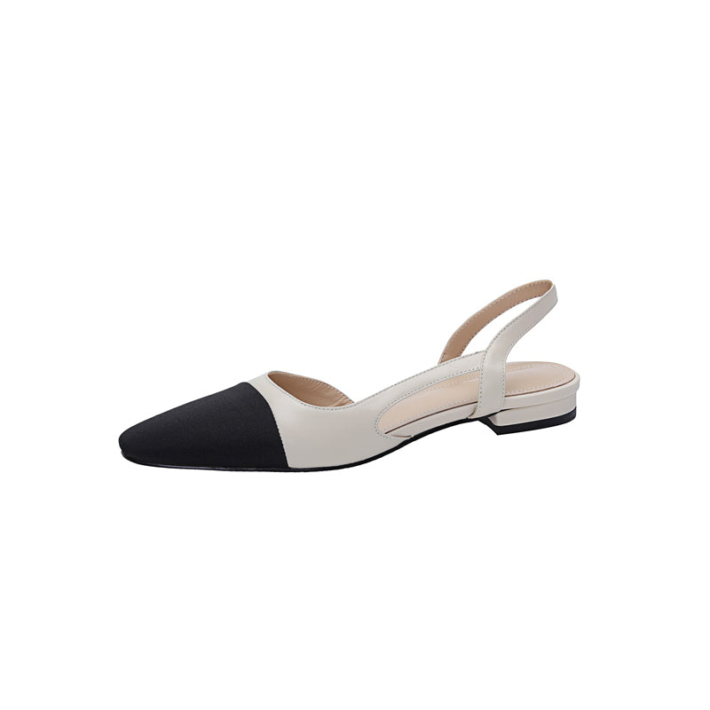 Peace Cap Toe Slingback Flats Newgew