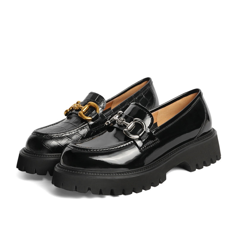 Retro Temperament Platform Loafers Newgew