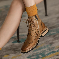 Fargo Brogue Combat Boots Newgew