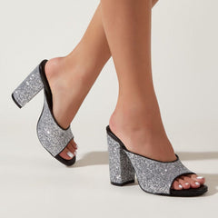 Chunky heeled Peep Toe sandals Newgew