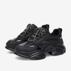 Black Casual Platform Sneakers Newgew