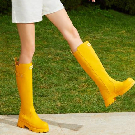Fashionable Waterproof Non-slip Tall Rain Boots Newgew