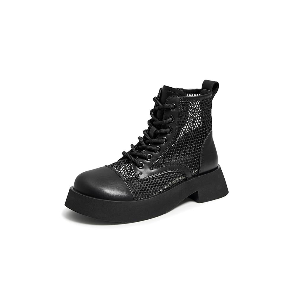 Lace up Mesh Boots Newgew