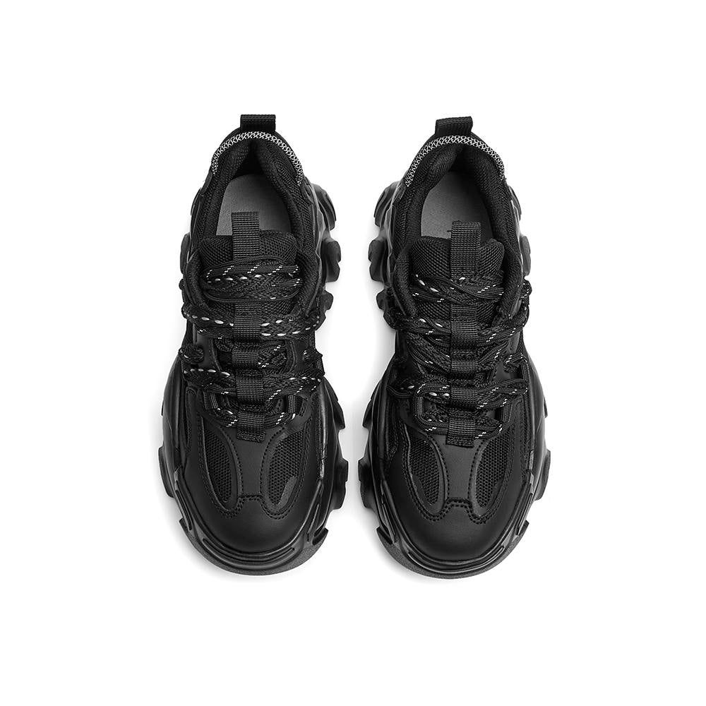 Pure Cool Black Platform Sneakers Newgew