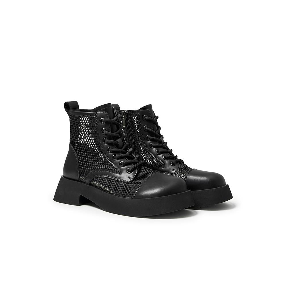 Lace up Mesh Boots Newgew