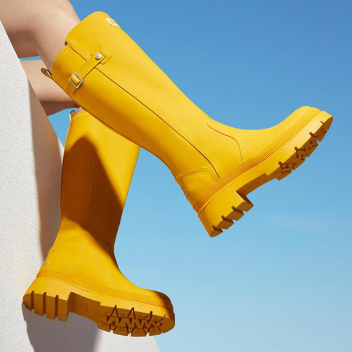 Fashionable Waterproof Non-slip Tall Rain Boots Newgew