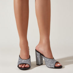 Chunky heeled Peep Toe sandals Newgew