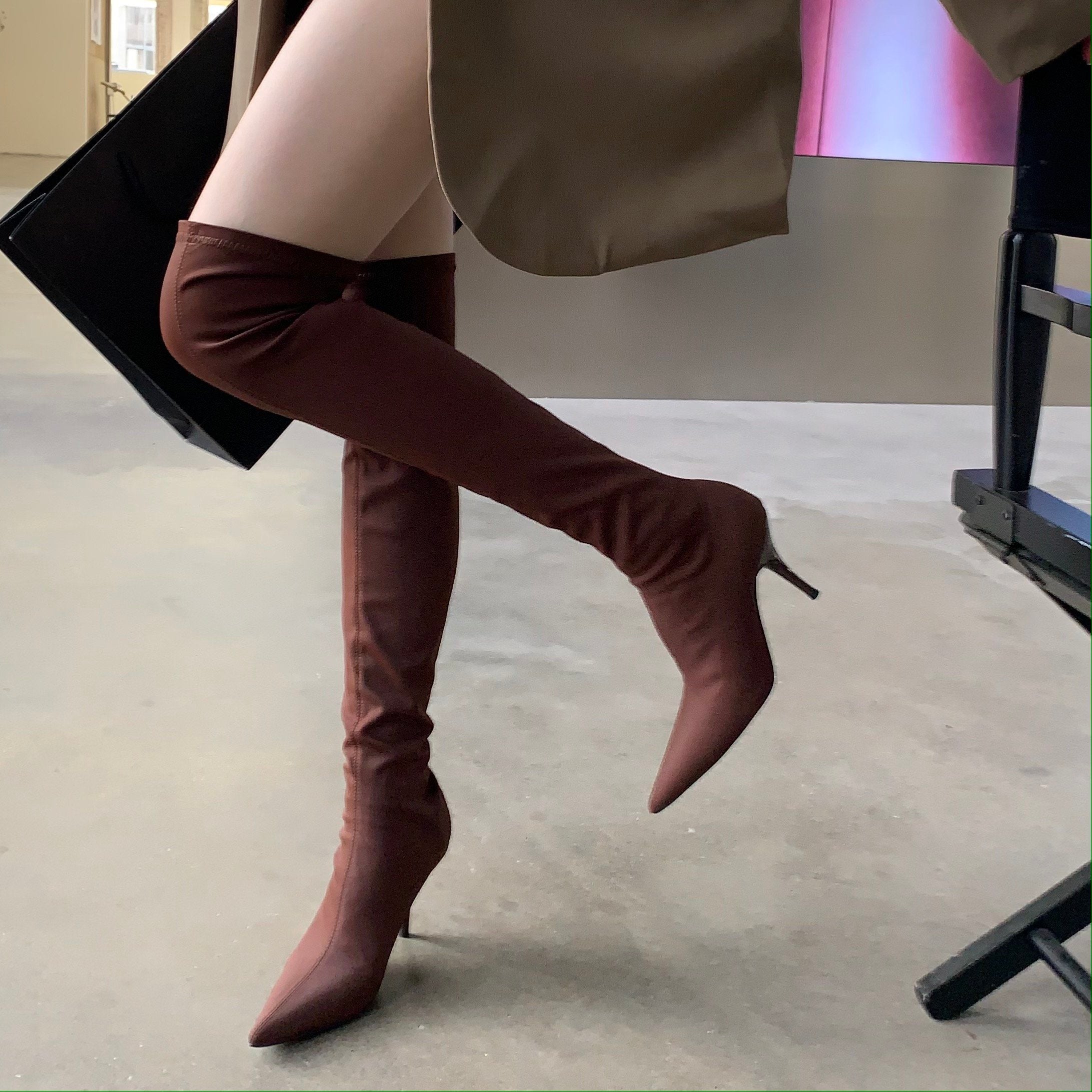 Pointed Toe Stiletto Heel Over-the-knee Boots Newgew