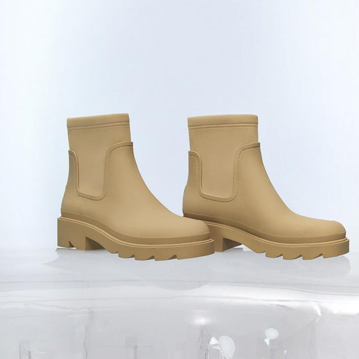 Staccato Chunky Heeled Waterproof Rain Boots Newgew