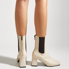 Chunky Heel Short Boots Newgew