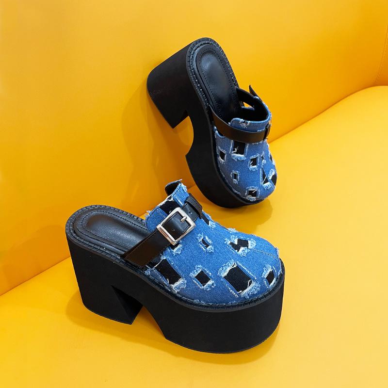 Buckle Design Thick Soled Chunky Sandals Newgew