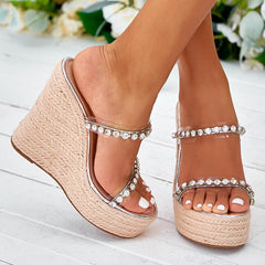 Diamond Wedge Sandals Newgew