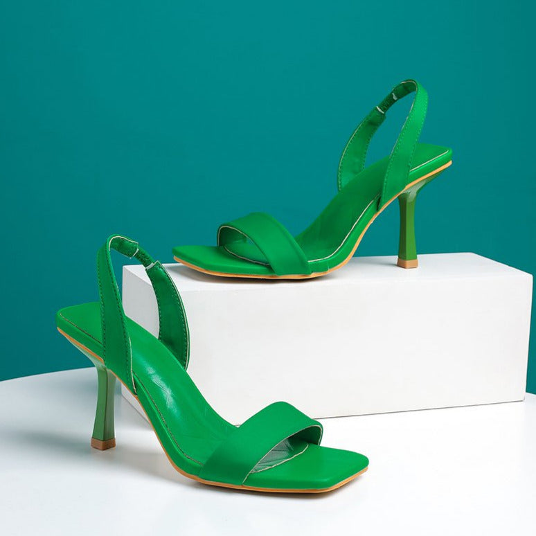 Minimalist Comfortable High-heeled Sandals Newgew
