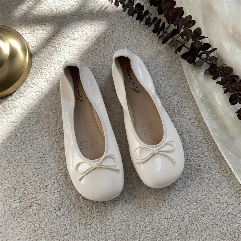 Bow Ballerina Flat Shoes Newgew