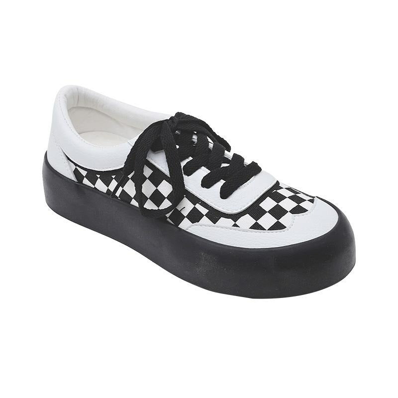 Checkerboard Canvas Sneakers Newgew