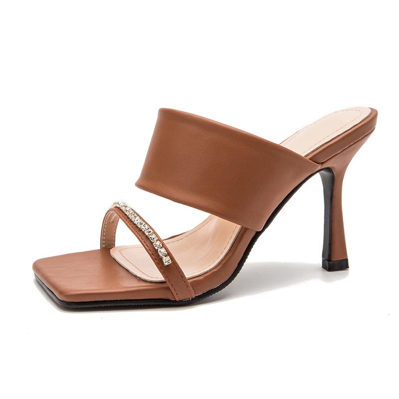 Minimalist Two Part Heeled Sandals Newgew