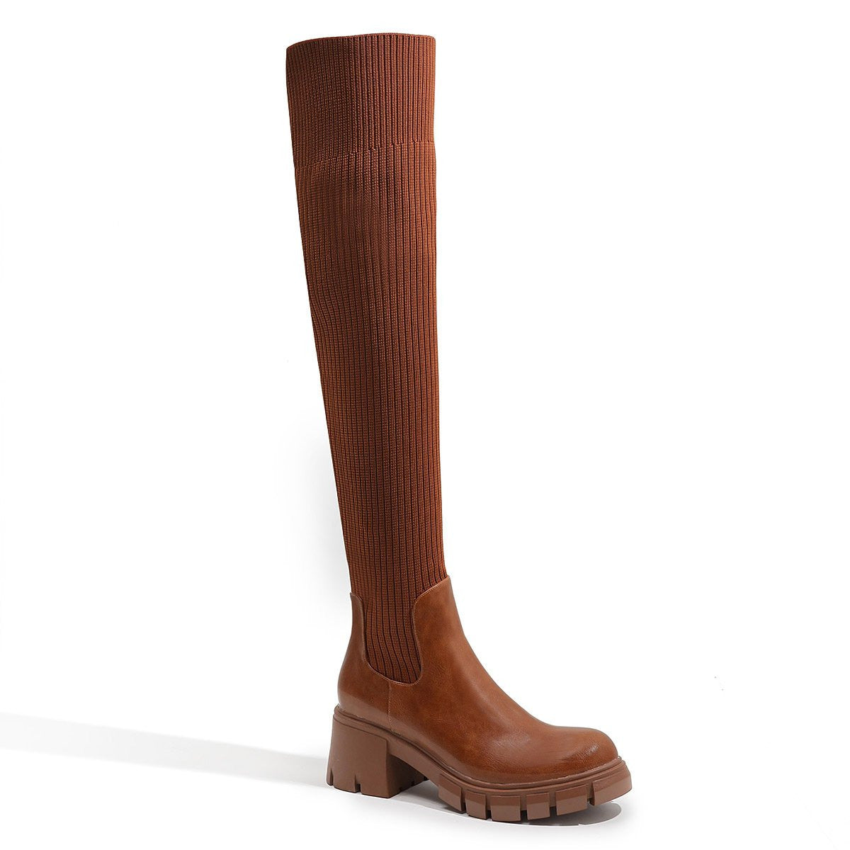 British Style Chunky Heeled Thick-soled Boots Newgew